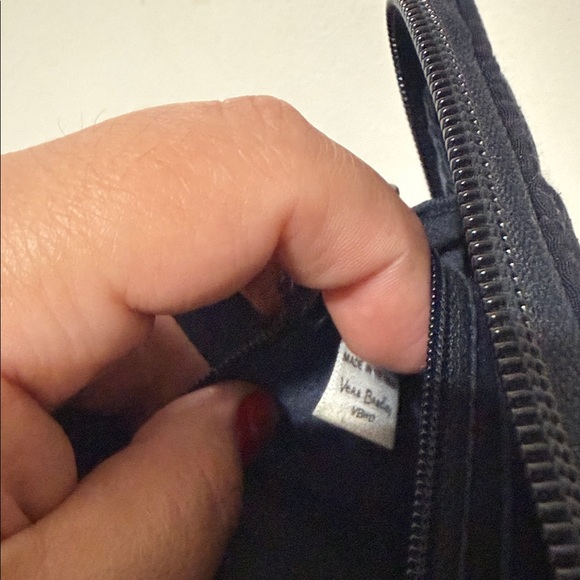 Vera Bradley Navy Blue Quilted Wallet - Picture 3 of 3